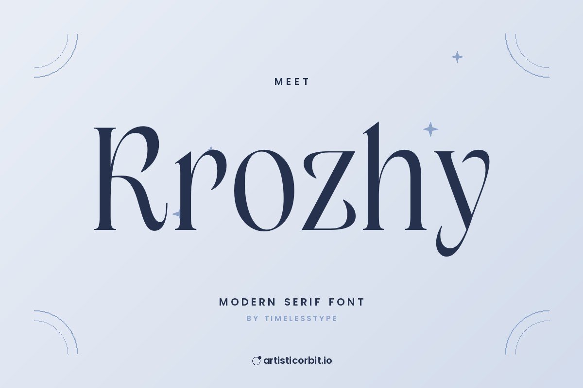 Krozhy font preview