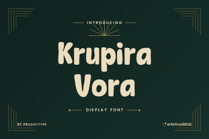 Krupira Vora font preview