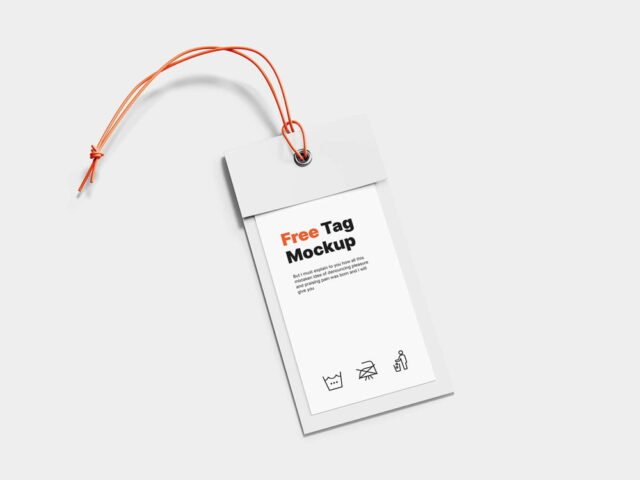Label Tag Mockup Scene