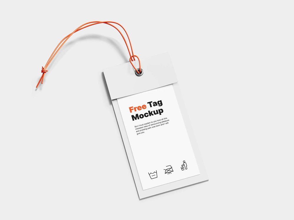Label Tag Mockup Scene