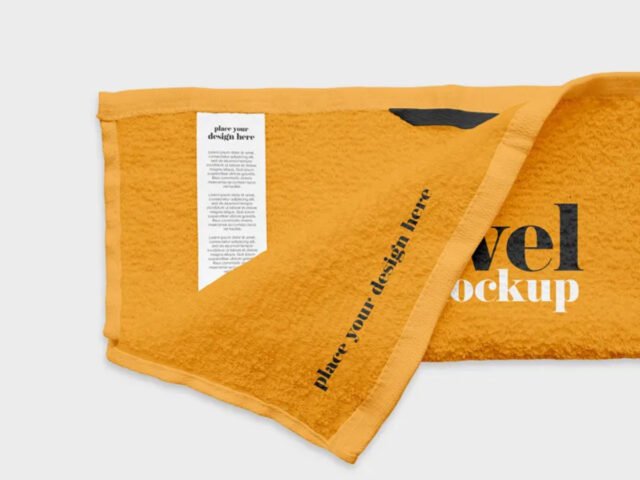 Label Towel Mockup