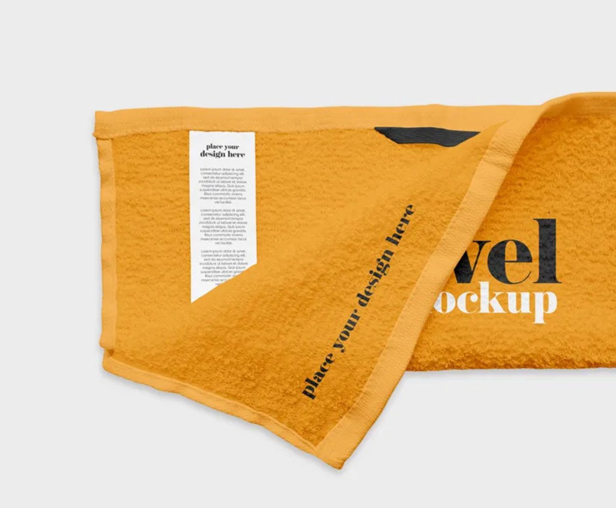 Label Towel Mockup