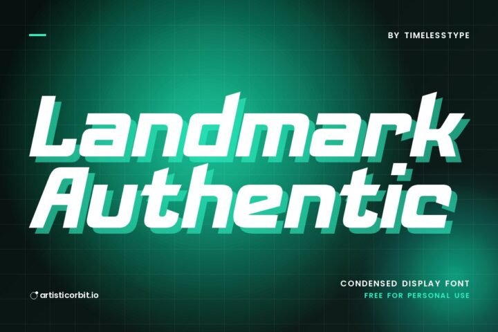 Landmark Authentic font preview