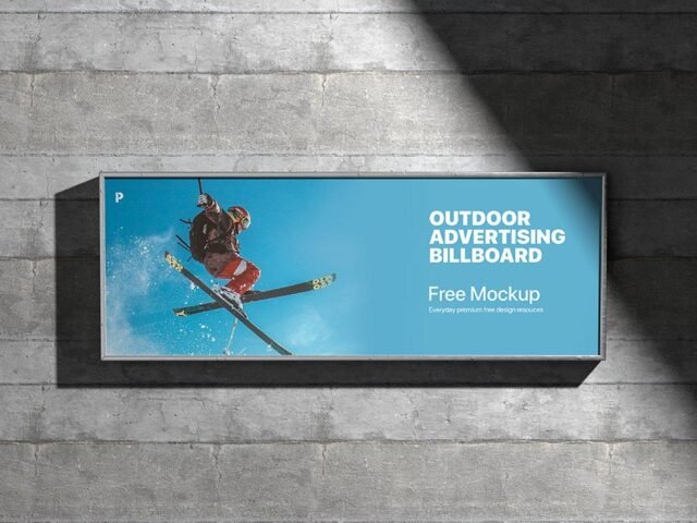 Landscape Outdoor Billboard Mockup
