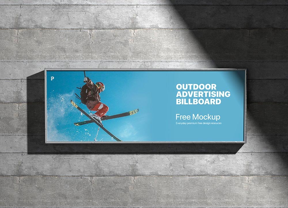 Landscape Outdoor Billboard Mockup