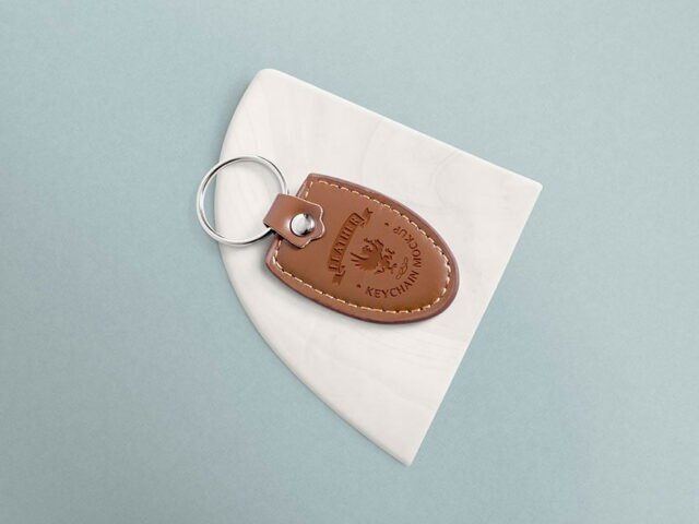 Leather Keychain Mockups