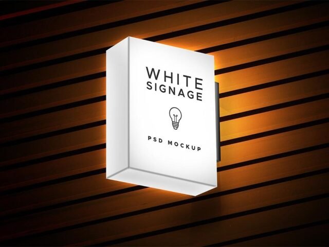 Light Box Signage Mockup