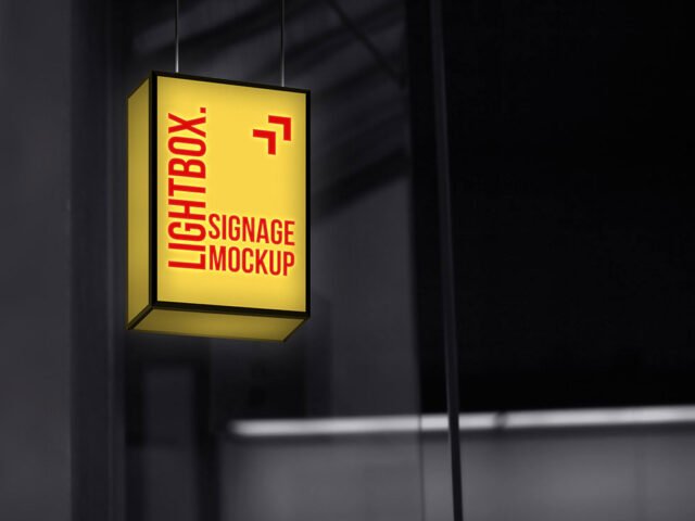 Lightbox Signage Mockup