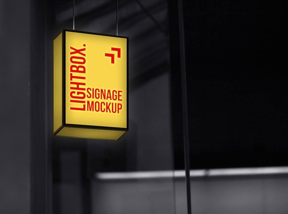 Lightbox Signage Mockup