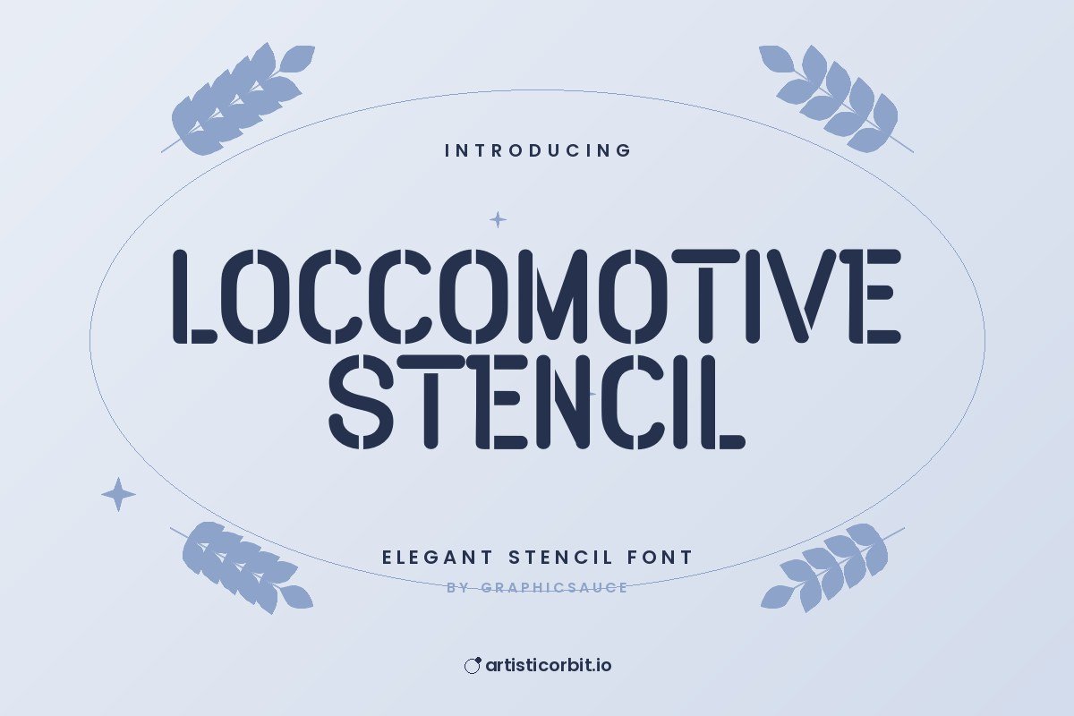 Loccomotive Stencil font preview