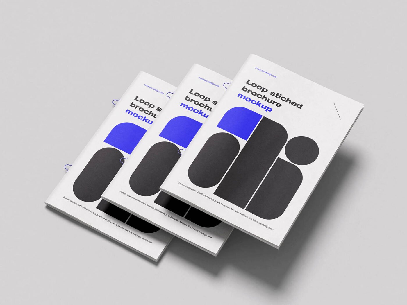 Loop Stitched Brochure Mockup