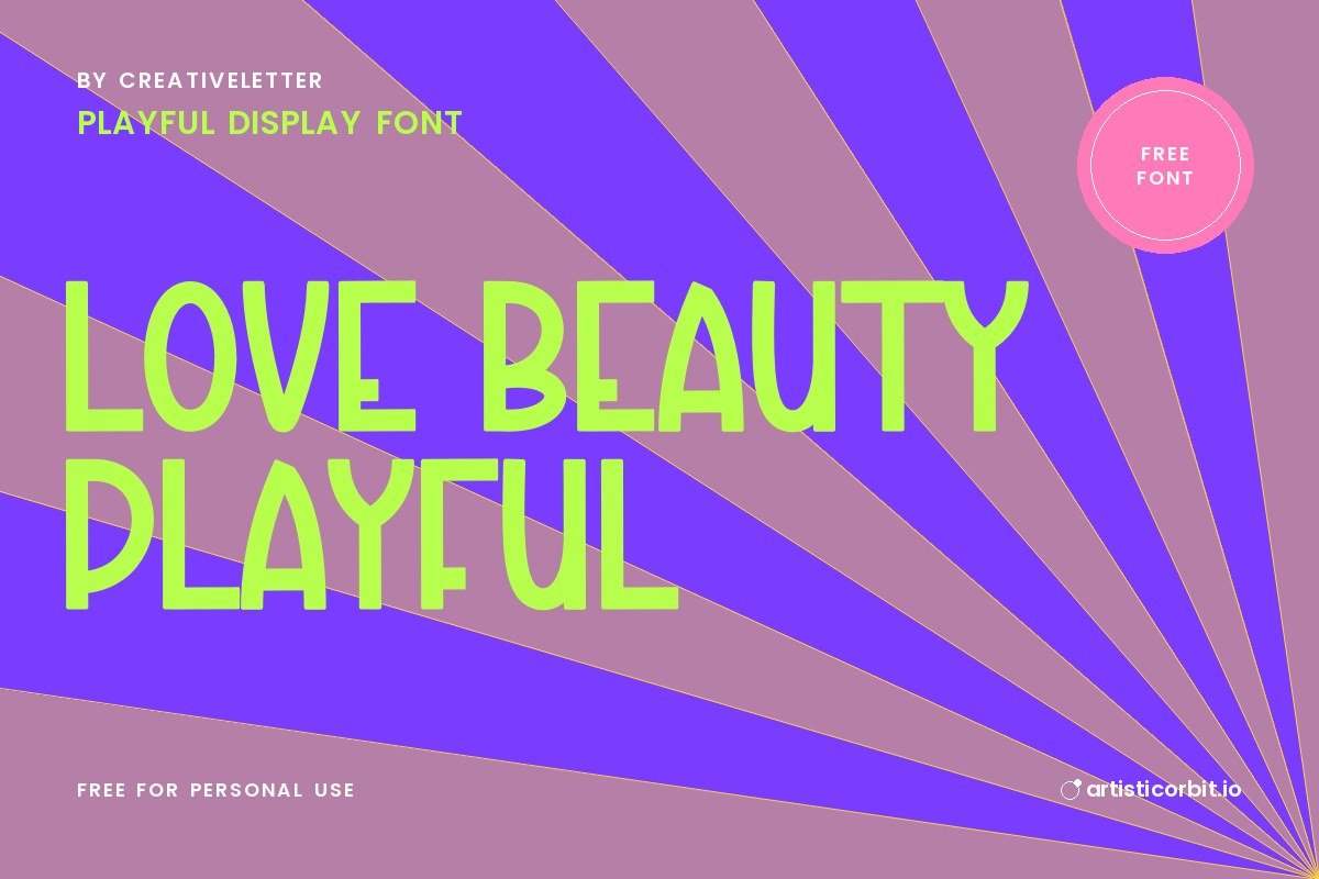 Love Beauty Playful font preview
