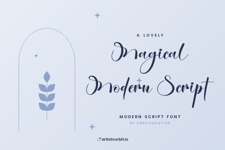 Magical Modern Script font preview