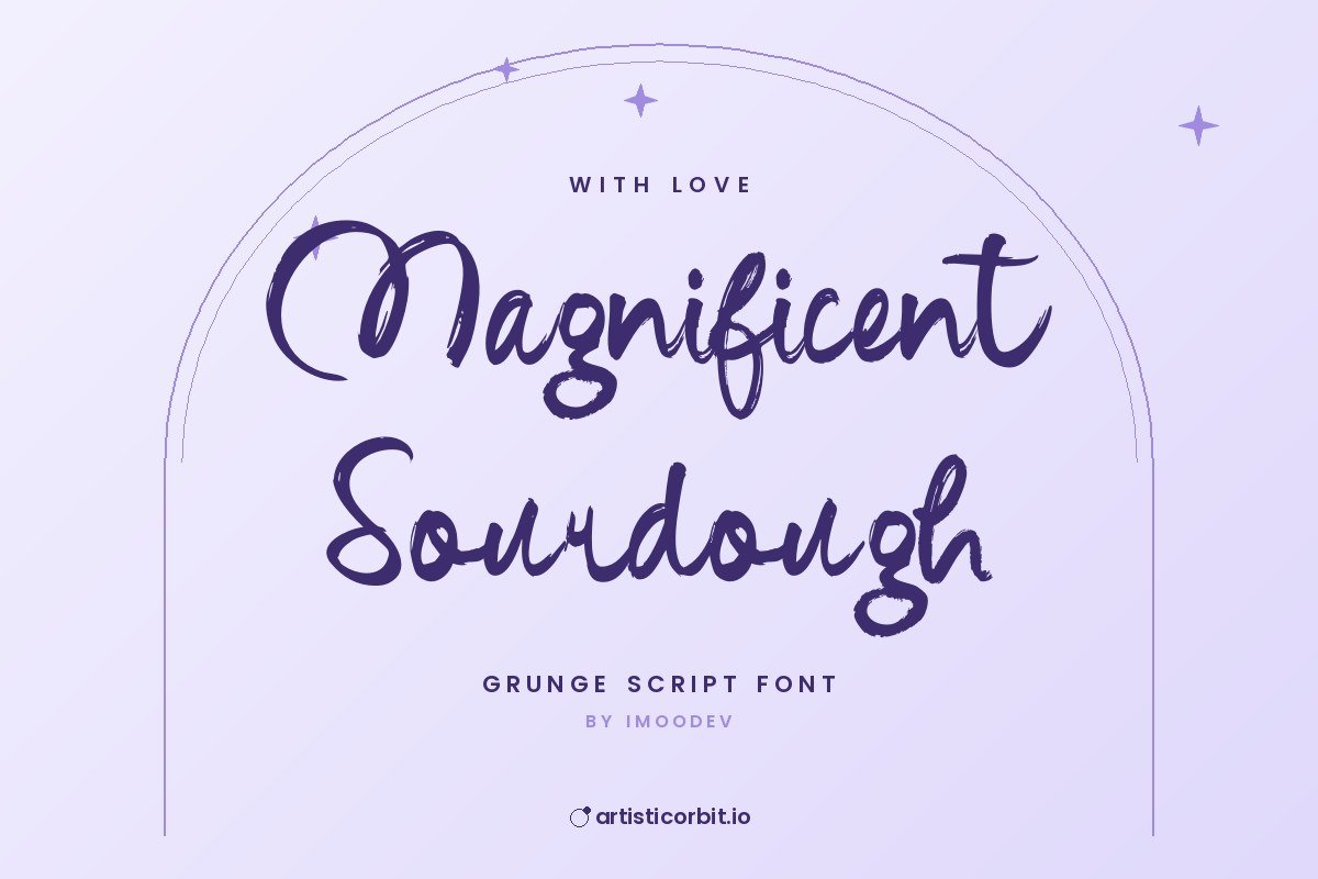 Magnificent Sourdough font preview