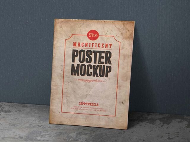 Magnificent Vintage Poster Mockup