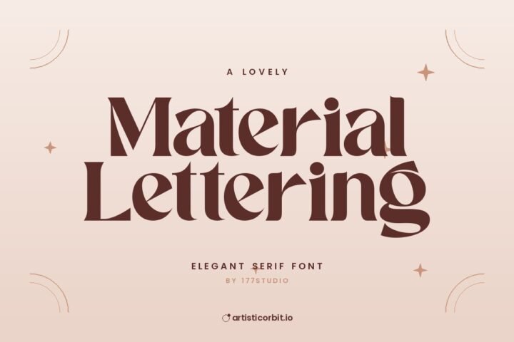 Material Lettering font preview