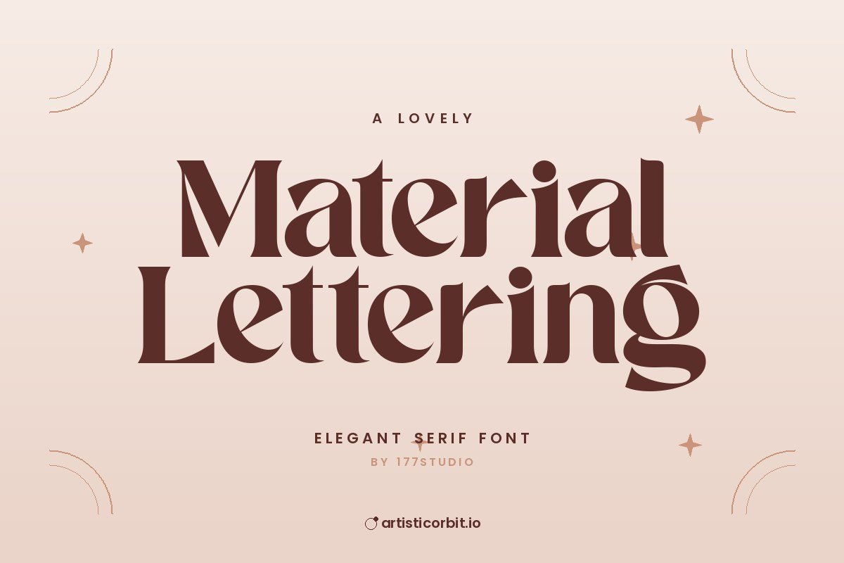 Material Lettering font preview