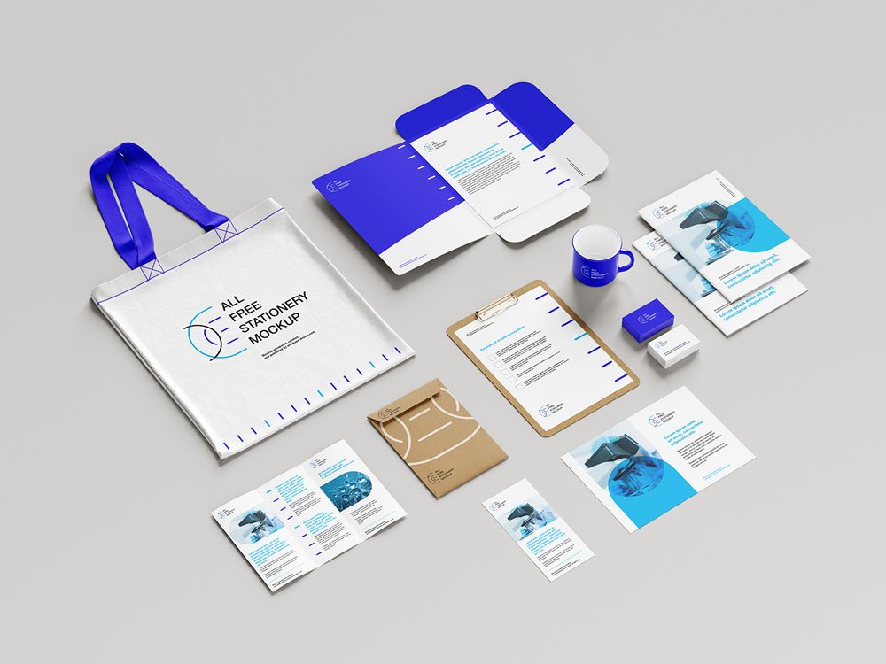 Materials Stationery Mockup