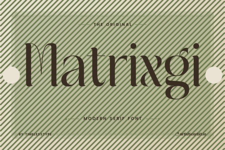 Matrixgi font preview