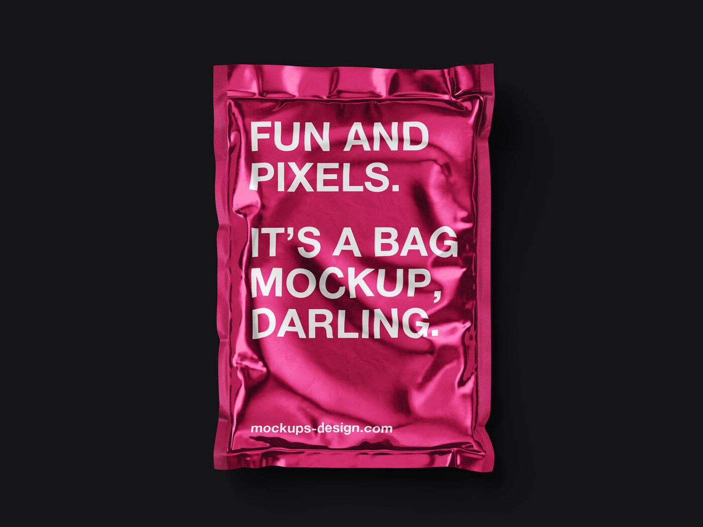 Metallic Pouch Mockup
