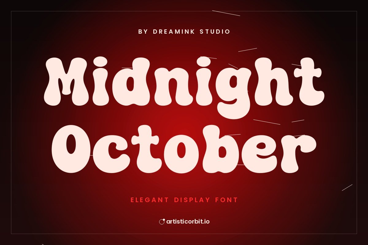 Midnight October font preview