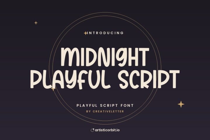 Midnight Playful Script font preview