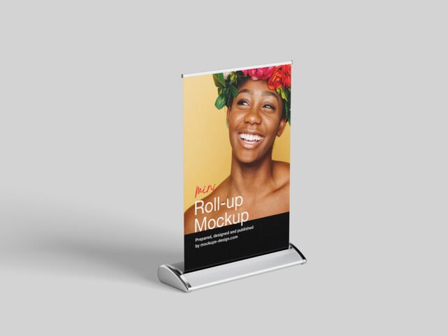 Mini Roll-Up Banner Mockup
