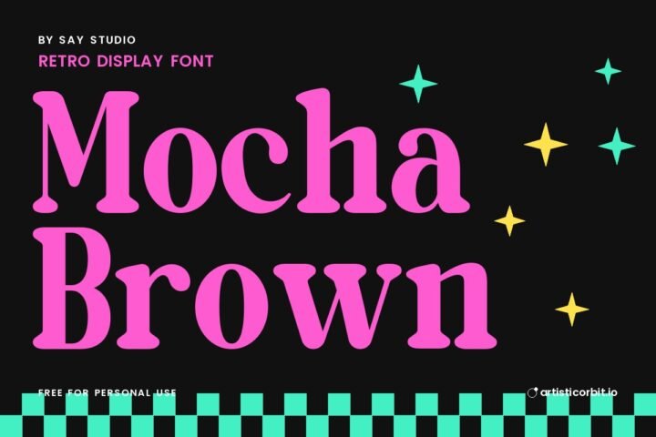 Mocha Brown font preview