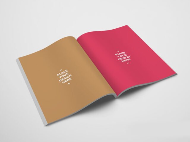 Modern Open Magazine Mockup