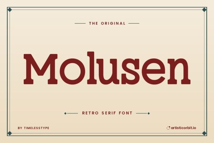 Molusen font preview