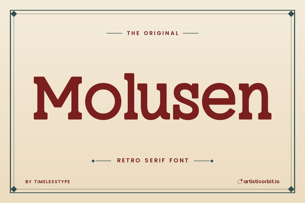 Molusen font preview
