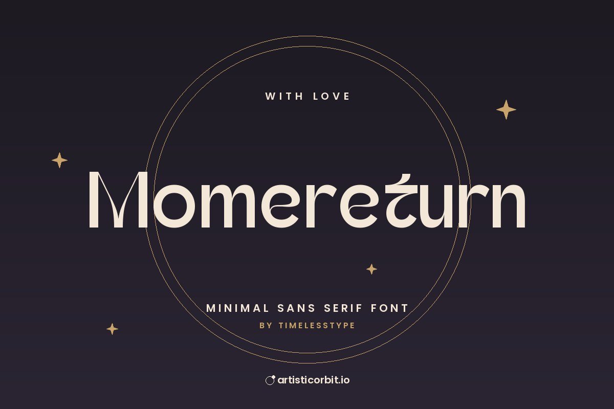 Momereturn font preview