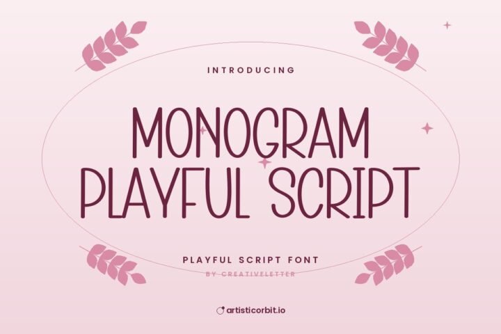 Monogram Playful Script font preview