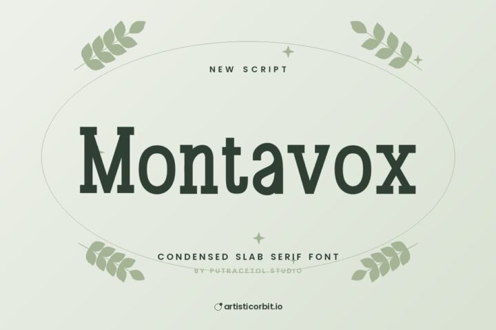 Montavox font preview