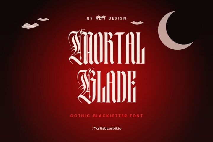 Mortal Blade font preview
