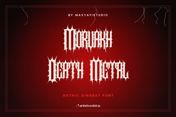 Morvakh Death Metal font preview
