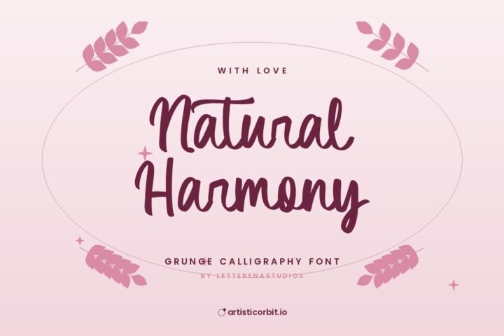 Natural Harmony font preview