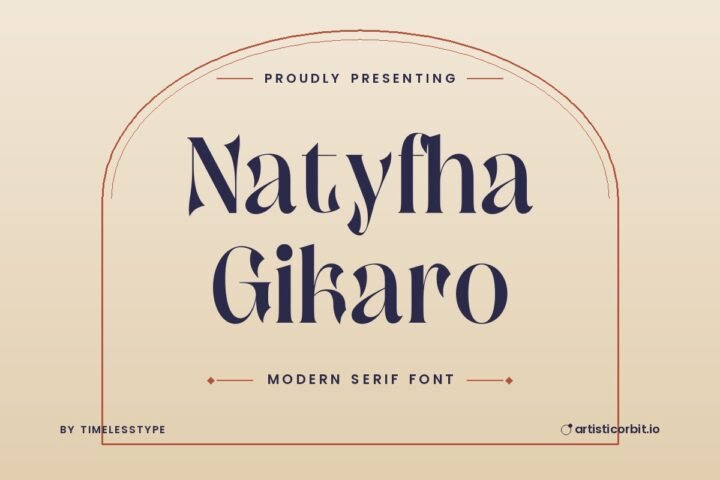 Natyfha Gikaro font preview