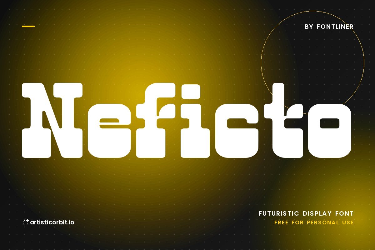 Neficto font preview