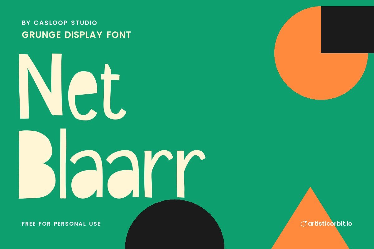 Net Blaarr font preview