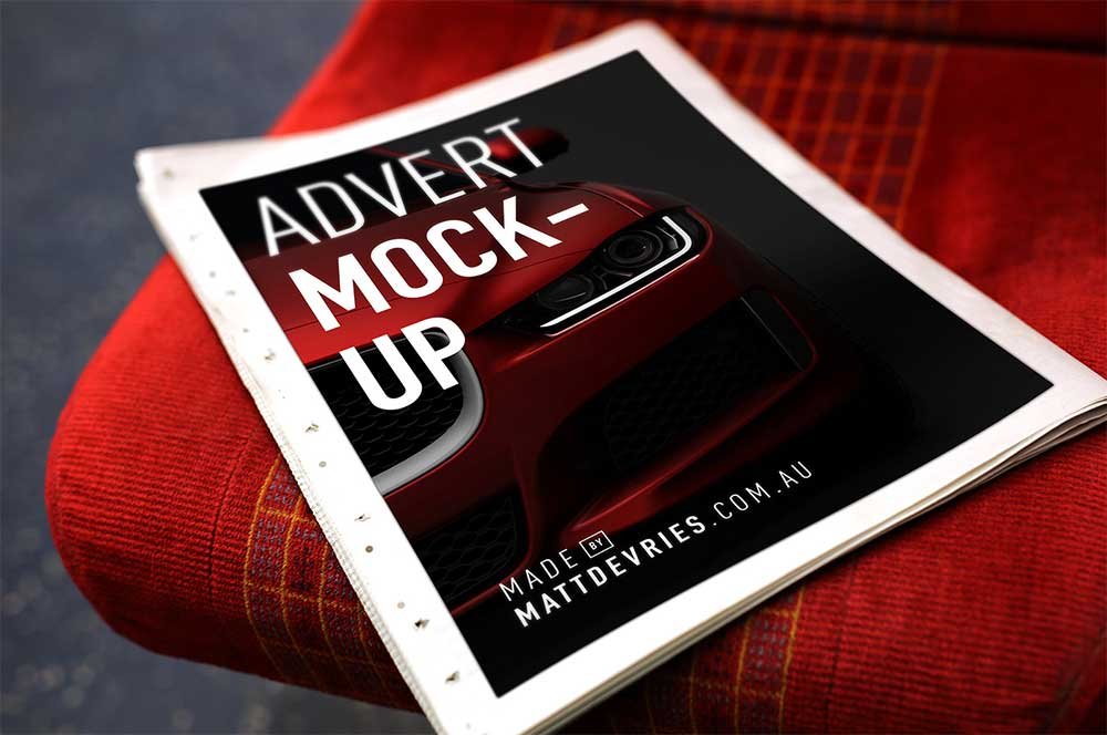 Newspaper Mockup For Advertising