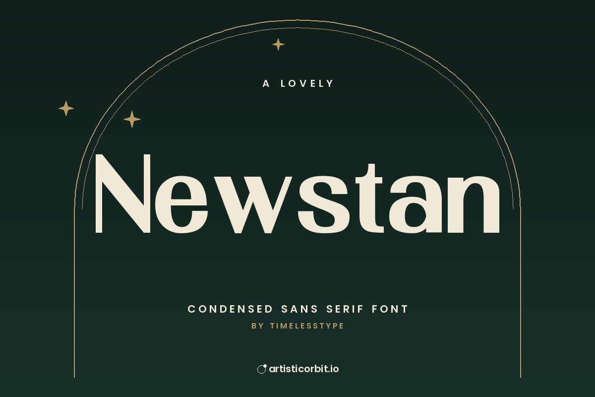 Newstan font preview