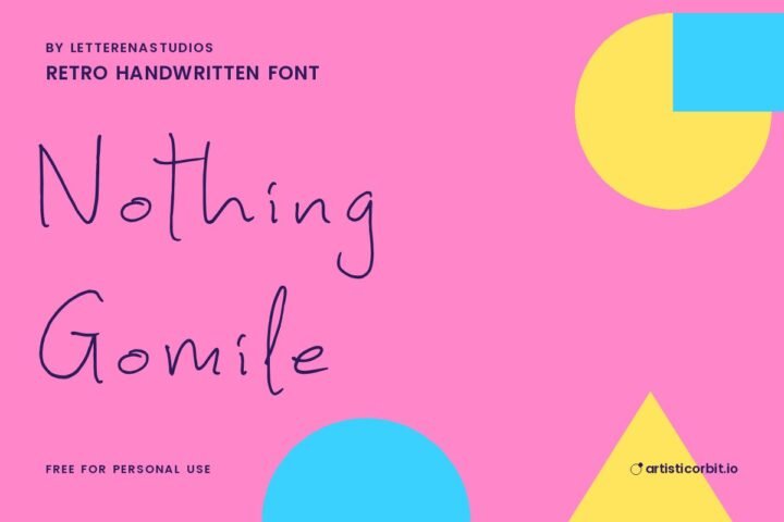 Nothing Gomile font preview