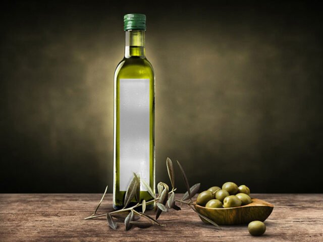 Olive Oil Bottle Mockup