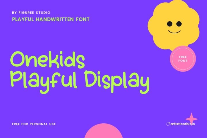 Onekids Playful Display font preview