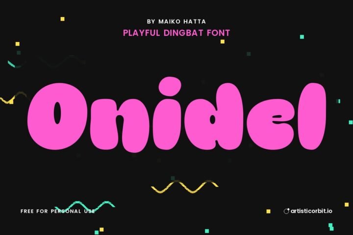 Onidel font preview