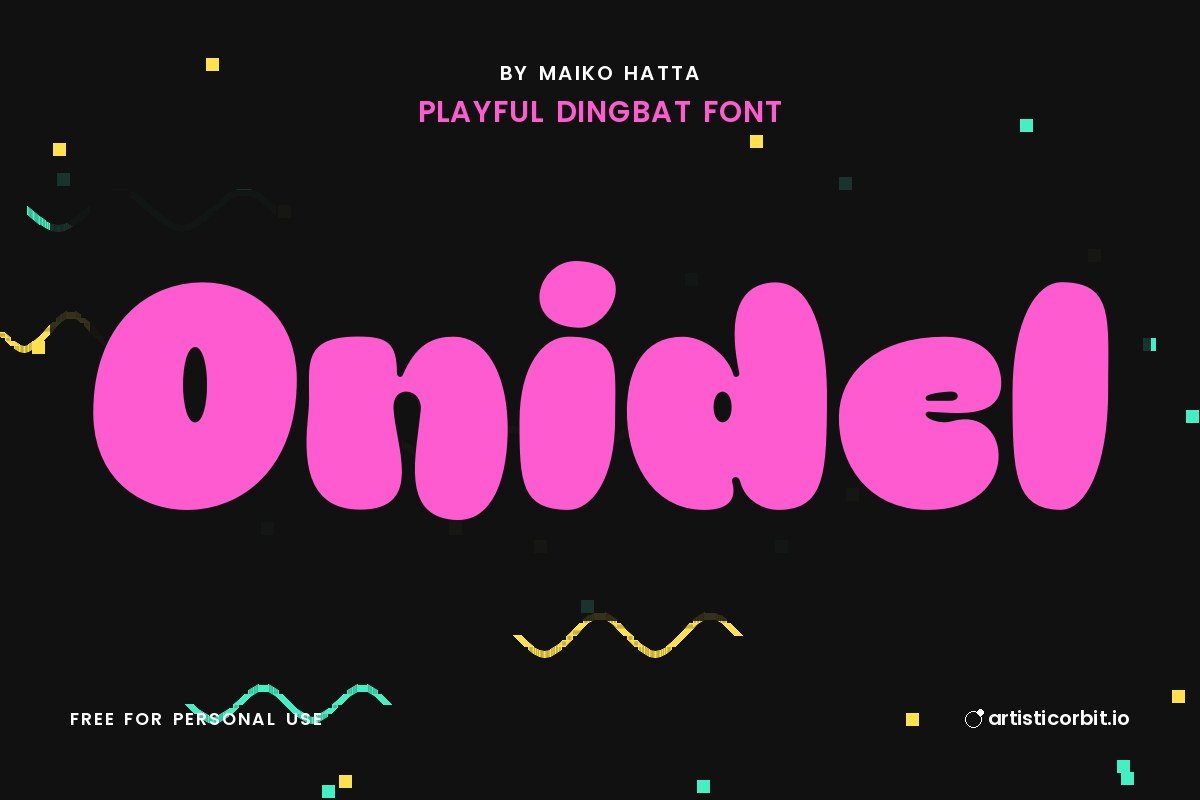 Onidel font preview