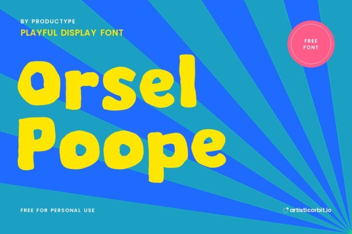 Orsel Poope font preview