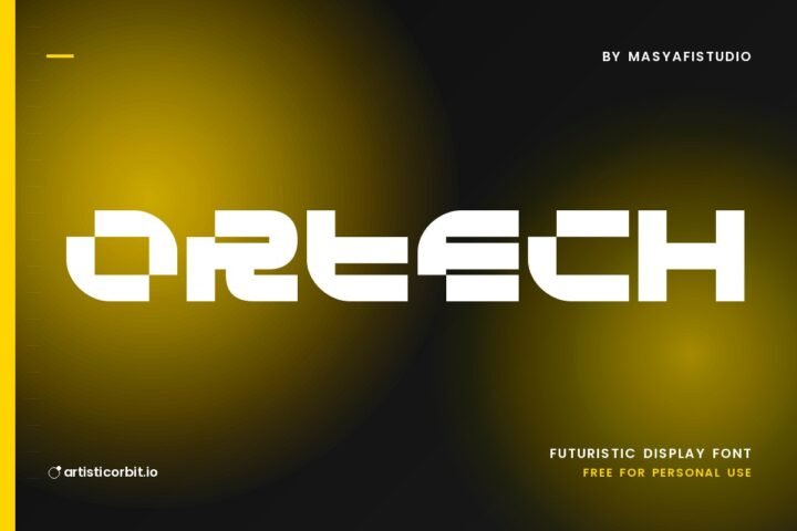 Ortech font preview