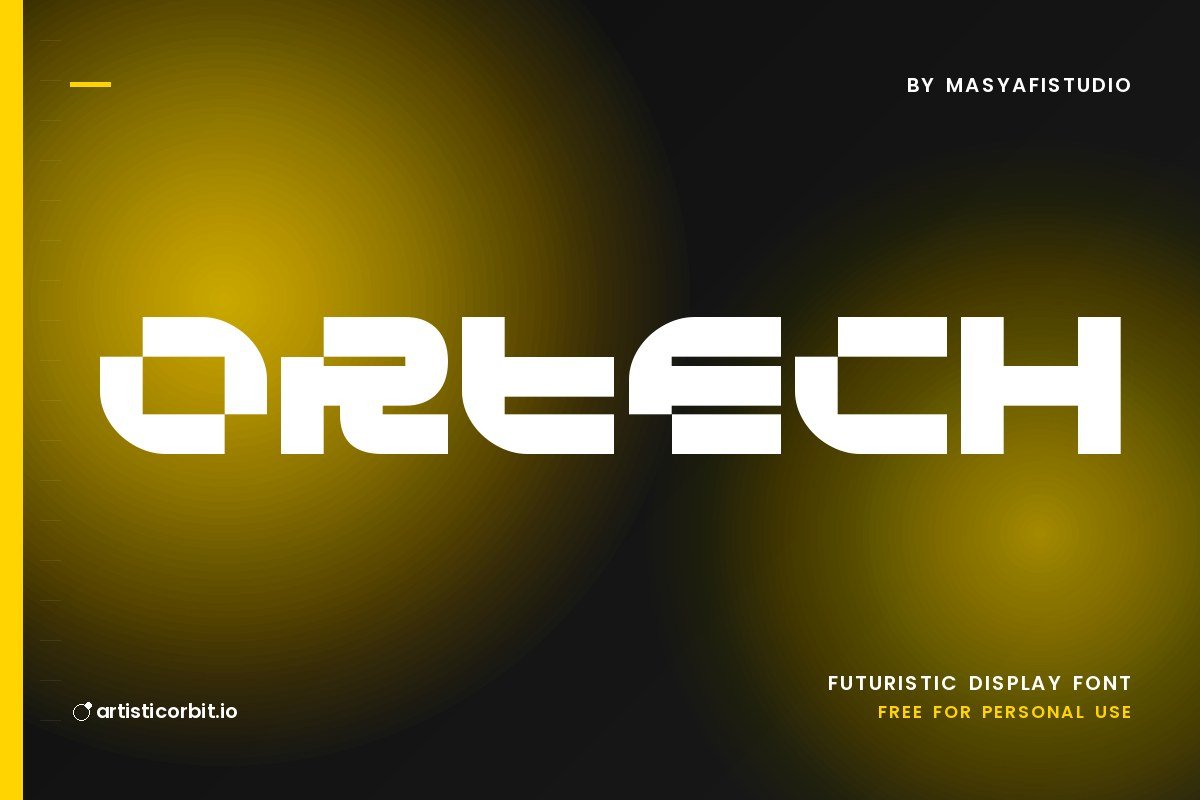Ortech font preview